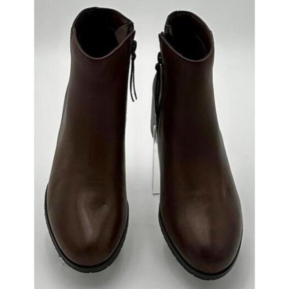Naturalizer Bay Weatherproof Bootie Brown Leather Womens Size 6.5M Fall Winter - Picture 6 of 9